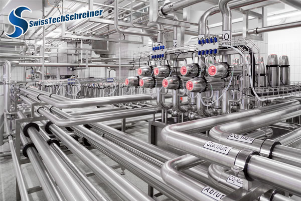Construction of pipeline systems in the beverage industry